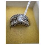 ATI Sterling 2pc Bridal Infinity Set Size 6