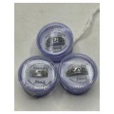 3 Sterling Toe Rings in Cases