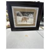 Charles Frace Cougar Print Framed 18x15"