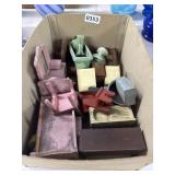 Vintage Doll Furniture Lot Wood Ceramic Japan