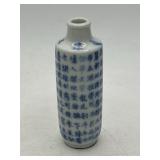 Chinese Blue and White 4" Porcelain Snuff Bottle