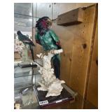 G. Armani Parrot Sculpture Hand Painted Figurine