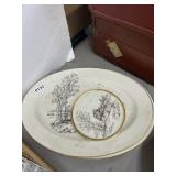 Lenox USA Porcelain Plates With Stagecoach Scene