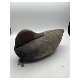 11" Hand-Carved Wood Duck Decoy