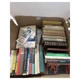 Box Lot: Vintage Books & 1955 Boat Catalogs