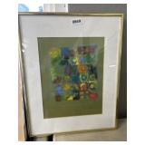Framed Abstract Art Signed O