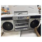 Sanyo Portable Cassette Radio Boombox As-Is