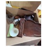 Box Lot: Mixed Household Items & Decor