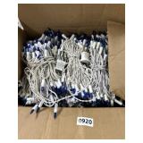 White and Blue String Lights