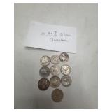 10 90% Silver Washington Quarters