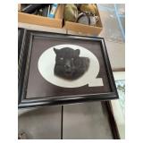 Charles Frace Black Panther Framed Print 19x23
