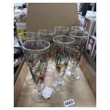 6 Ship Ahoy 8.5" Pilsner Glasses
