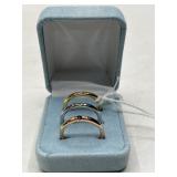 3 Stainless Steel Rings, Size 11