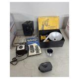 Vintage Camera Lot With Accessories and Guides