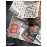 Stamp Lot with Albums and Loose Stamps