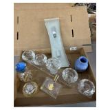 Glass Lot With Perfume Bottles and Vases