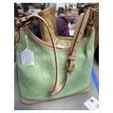 Dooney & Bourke Florentine Green Logo Handbag