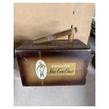 Esquire Wooden Shoe Care Chest, Missing One Leg