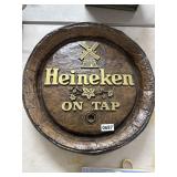 Heineken On Tap Foam Beer Sign, 20-Inch Round