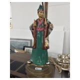 Asian Porcelain Figural Table Lamp