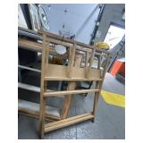 Wooden Folding Display Rack for Posters