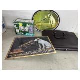 4pc FujiFilm Camera, Tray, Sign & Briefcase Lot