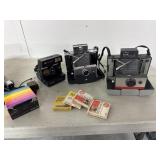 Polaroid Camera Lot with Accessories and Bulbs