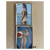 Pair Framed 20th Century Artistic Nude Prints