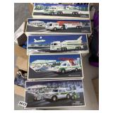 5 Boxed Hess Trucks Lot