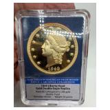 1849 Liberty Head Gold Double Eagle Replica