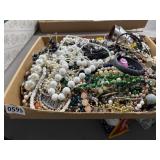 Large Assorted Box of Costume Jewelry Items