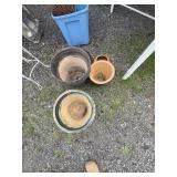 5 Assorted Outdoor Garden Pots