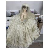 Bride Doll With Lace Gown and Veil