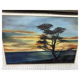 Oil on Canvas 36x24 Coastal Sunset Landscape