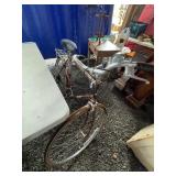 Raleigh Brown Bicycle With Rear Rack