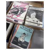 3 Boxes Assorted Vintage Sheet Music Collection