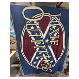 Vintage Confederate Dixie Outfitters Woven Blanket