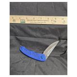 Blue Defender Lock Blade with Plastic Handle