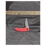 Red Defender Lock Blade with Plastic Handle