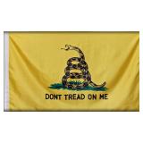 Don't Tread on Me yellow 4'X6' Flag