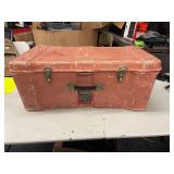 FOOT LOCKER STORAGE TOTE WITH CONTENTS