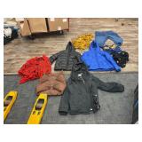 ASSORTED CLOTHES WITH STORAGE TOTE