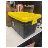 (2)- STORAGE TOTE WITH LIDS
