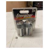 (4)- ENERGIZER D BATTERIES
