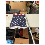 AMERICAN FLAG WITH FLAG POLE