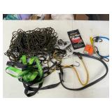 ASSORTED RATCHET STRAPS AND BUNGIE CORDS