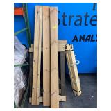 (2)- SOLID WOOD TWIN SIZE BED FRAMES