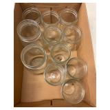 ASSORTED GLASS JARS