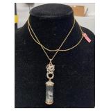 LEOPARDS HEAD PENDANT WITH 32' CHAIN