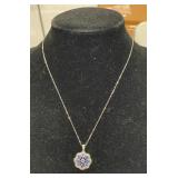 TANZANITE PENDANT WITH 20' CHAIN